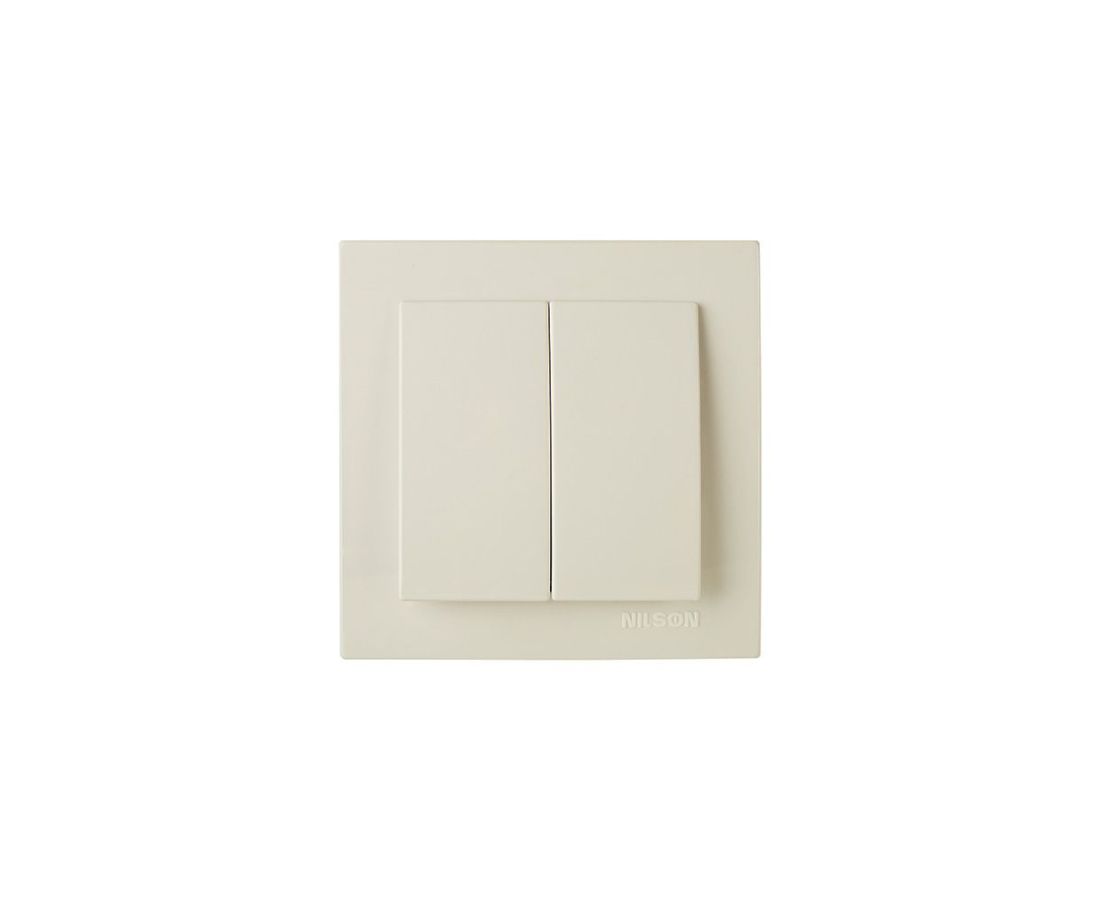 ჩამრთველი ორიანი touran cream - 24121003 — როზეტები და ჩამრთველები